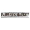 Farmers Market Metal Galvanized Wall Sign, 36x7 -Athome Sales farmers market metal galvanized wall sign 36x7 1