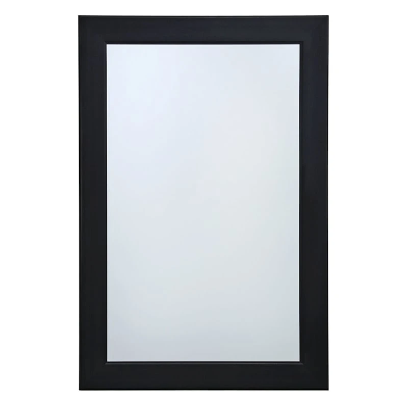 Flat Black Framed Wall Mirror, 24x36 3 Flat Black Framed Wall Mirror, 24x36