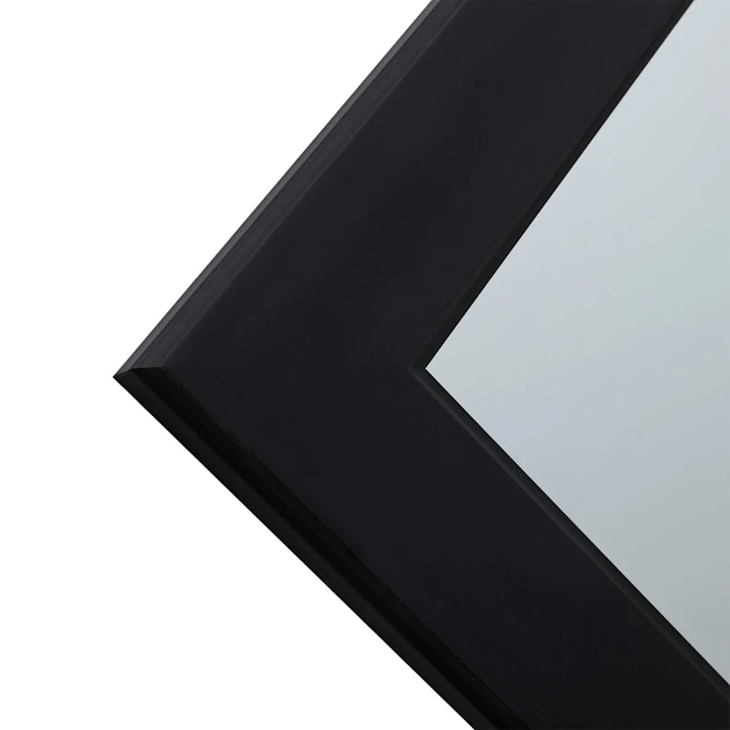 Flat Black Framed Wall Mirror, 24x36 5 Flat Black Framed Wall Mirror, 24x36 - Image 3