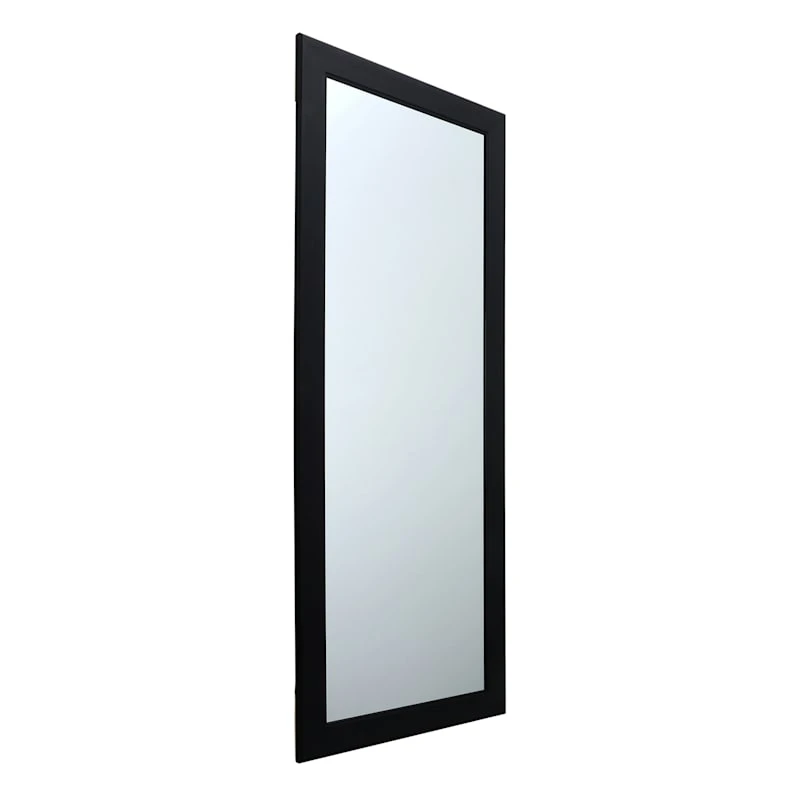 Flat Black Framed Wall Mirror, 24x58 5 Flat Black Framed Wall Mirror, 24x58 - Image 3