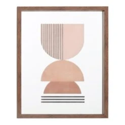 Framed Abstract Wall Mirror, 17x21