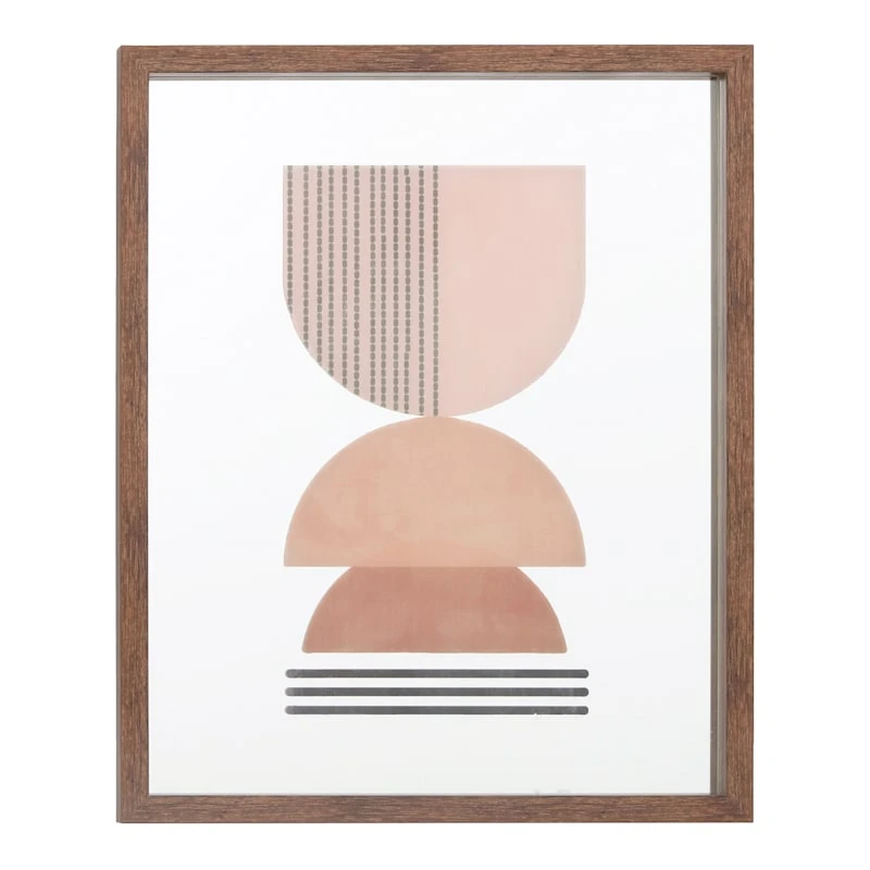 Framed Abstract Wall Mirror, 17x21 3 Framed Abstract Wall Mirror, 17x21