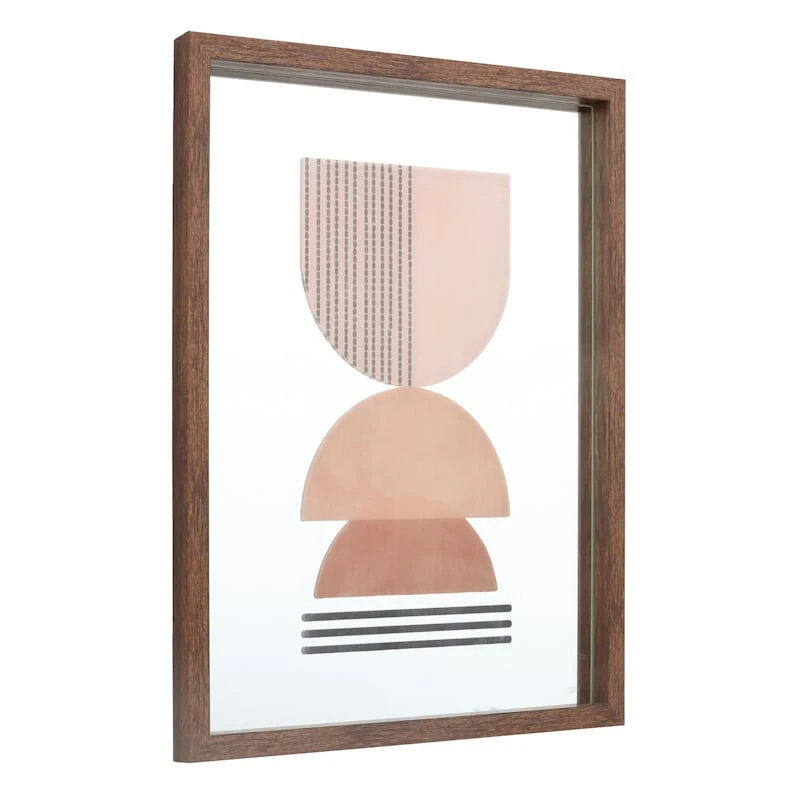 Framed Abstract Wall Mirror, 17x21 4 Framed Abstract Wall Mirror, 17x21 - Image 2
