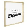 Framed Create Your Own Happiness Wooden Wall Sign, 21.43" -Athome Sales framed create your own happiness wooden wall sign 21.43