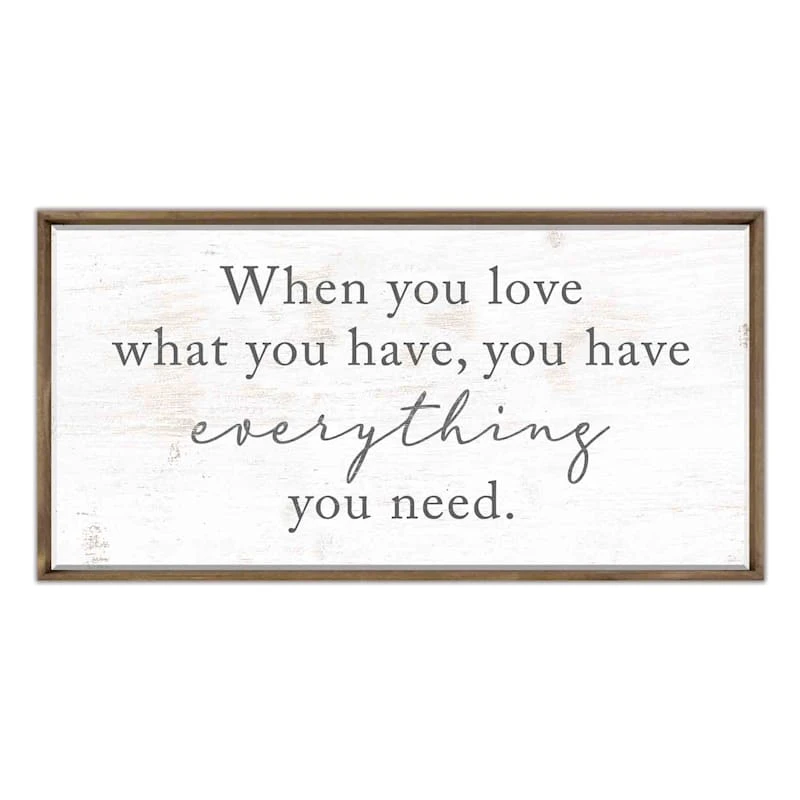 Framed Everything You Need Textured Canvas Wall Art, 18x36 3 Framed Everything You Need Textured Canvas Wall Art, 18x36