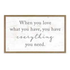 Framed Everything You Need Textured Wall Sign, 18x30