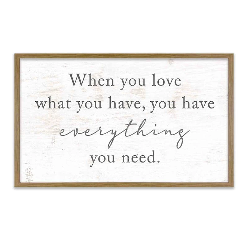 Framed Everything You Need Textured Wall Sign, 18x30 3 Framed Everything You Need Textured Wall Sign, 18x30