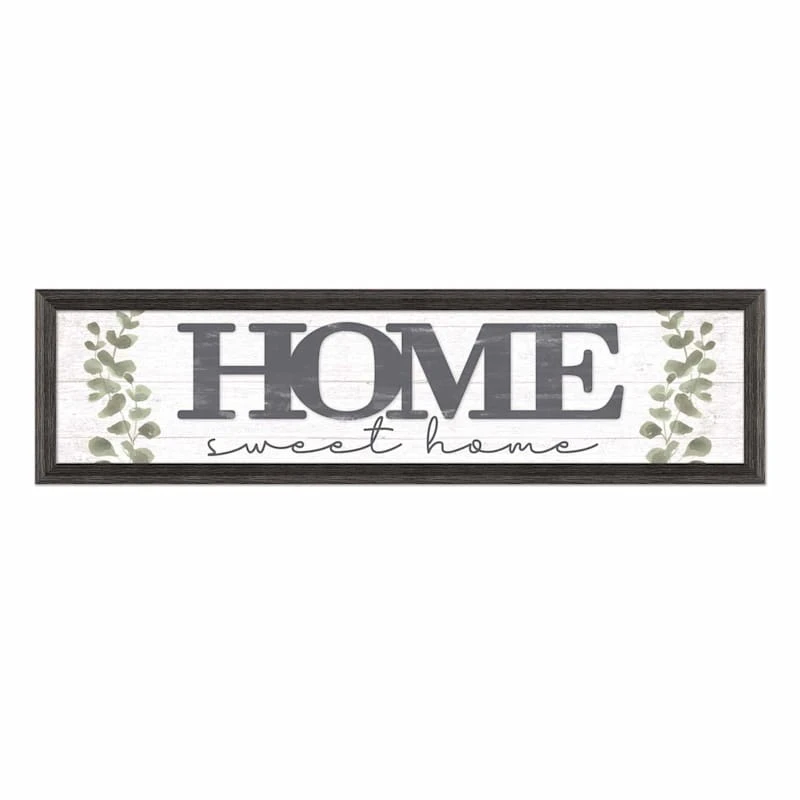 Framed Home Sweet Home Textured Wall Sign, 8x30 3 Framed Home Sweet Home Textured Wall Sign, 8x30