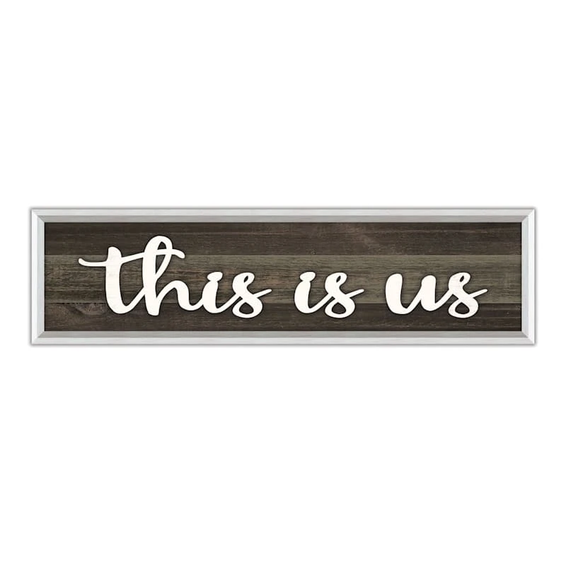 Framed This Is Us Wall Sign, 8x30 3 Framed This Is Us Wall Sign, 8x30