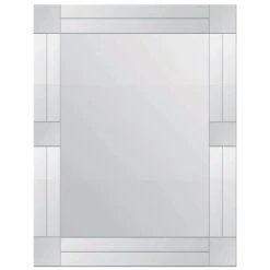 Frameless Grid Wall Mirror, 20x28