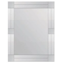 Frameless Grid Wall Mirror, 24x36
