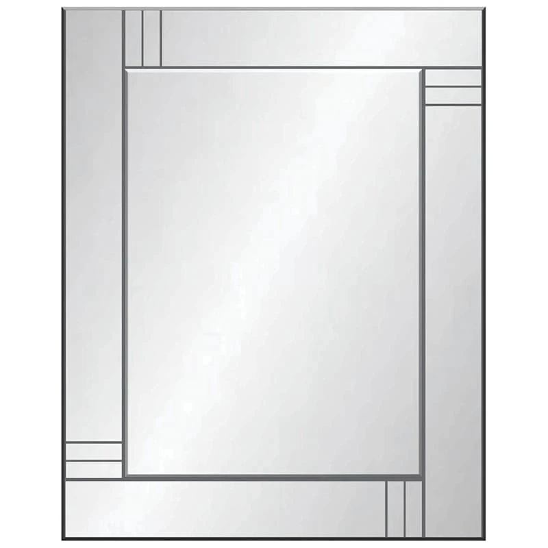 Frameless Studio Wall Mirror, 24x36 3 Frameless Studio Wall Mirror, 24x36