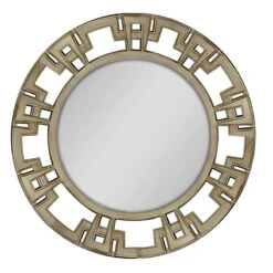 Geometric Cutout Wall Mirror, 16"