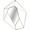 Geometric Shape Metal Wall Mirror, 16x18 1 Geometric Shape Metal Wall Mirror, 16x18 -Athome Sales geometric shape metal wall mirror 16x18 1