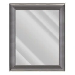 Gina Gunmetal Wall Mirror, 29x35