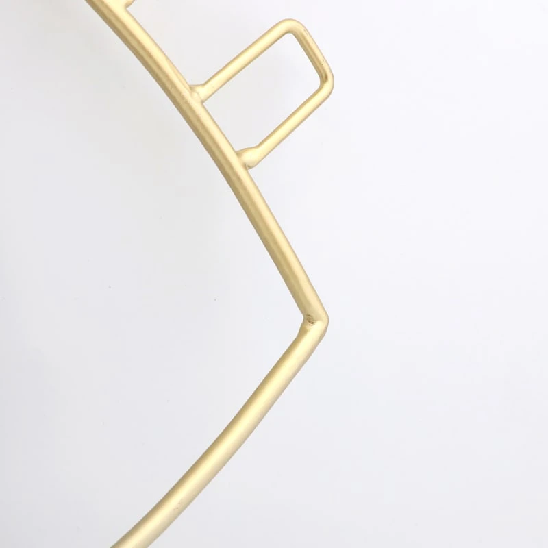 Gold Metal Eye Shaped Wall Mirror, 16x9.5 5 Gold Metal Eye Shaped Wall Mirror, 16x9.5 - Image 3