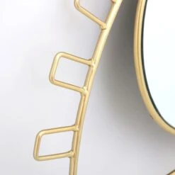 Gold Metal Eye Shaped Wall Mirror, 16x9.5 9 Gold Metal Eye Shaped Wall Mirror, 16x9.5 -Athome Sales gold metal eye shaped wall mirror 16x9.5 3