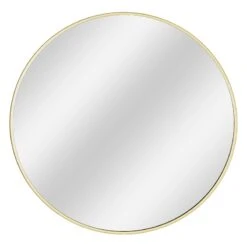 Gold Metal Gallery Wall Mirror, 42"