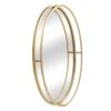 Gold Metal Oval Wall Mirror, 20x30 1 Gold Metal Oval Wall Mirror, 20x30 -Athome Sales gold metal oval wall mirror 20x30 1