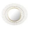 Gold Metal Round Wall Mirror, 27.5x23 2 Gold Metal Round Wall Mirror, 27.5x23 -Athome Sales gold metal round wall mirror 27.5x23