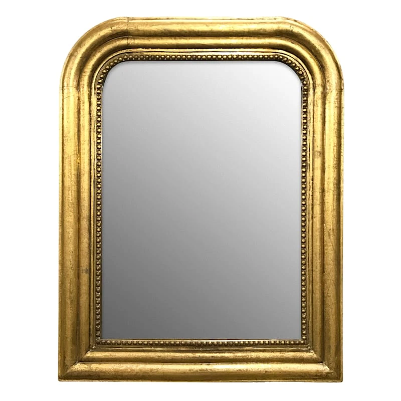Gold Rounded Edge Wall Mirror, 24x30 3 Gold Rounded Edge Wall Mirror, 24x30