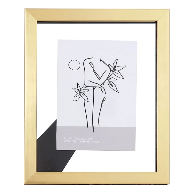 Gold Tabletop Float Frame, 8x10 3 Gold Tabletop Float Frame, 8x10