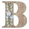 Grace Mitchell 14" Floral Monogram Wall Art, B