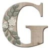 Grace Mitchell 14" Floral Monogram Wall Art, G 1 Grace Mitchell 14" Floral Monogram Wall Art, G -Athome Sales grace mitchell 14 floral monogram wall art g