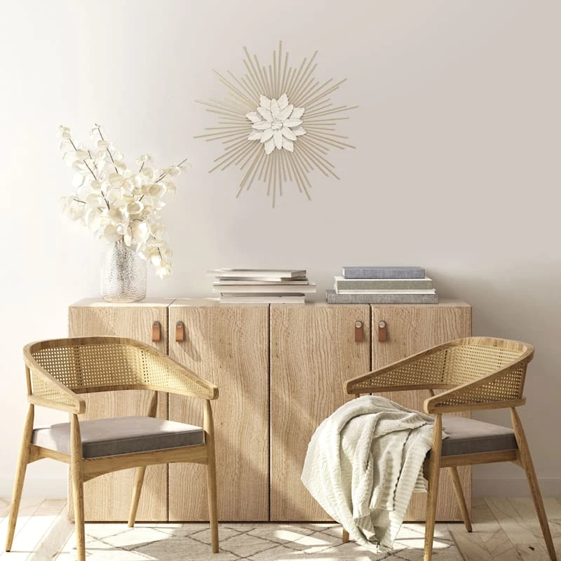 Grace Mitchell Geo Floral Burst Wall Decor, 20" 4 Grace Mitchell Geo Floral Burst Wall Decor, 20" - Image 2