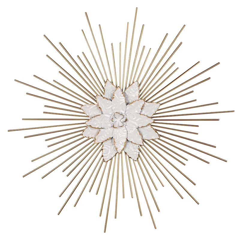 Grace Mitchell Geo Floral Burst Wall Decor, 20" 3 Grace Mitchell Geo Floral Burst Wall Decor, 20"