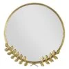Grace Mitchell Gold Floral Framed Round Wall Mirror, 18" -Athome Sales grace mitchell gold floral framed round wall mirror 18