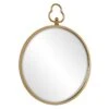 Grace Mitchell Gold Framed Round Wall Mirror, 20" 1 Grace Mitchell Gold Framed Round Wall Mirror, 20" -Athome Sales grace mitchell gold framed round wall mirror 20