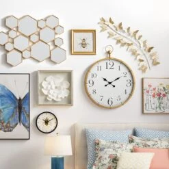 Grace Mitchell Gold Metal Butterfly Branch Wall Decor, 11x40 -Athome Sales grace mitchell gold metal butterfly branch wall decor 11x40 3