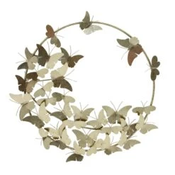 Grace Mitchell Gold Metal Butterfly Ring Wall Decor, 26"