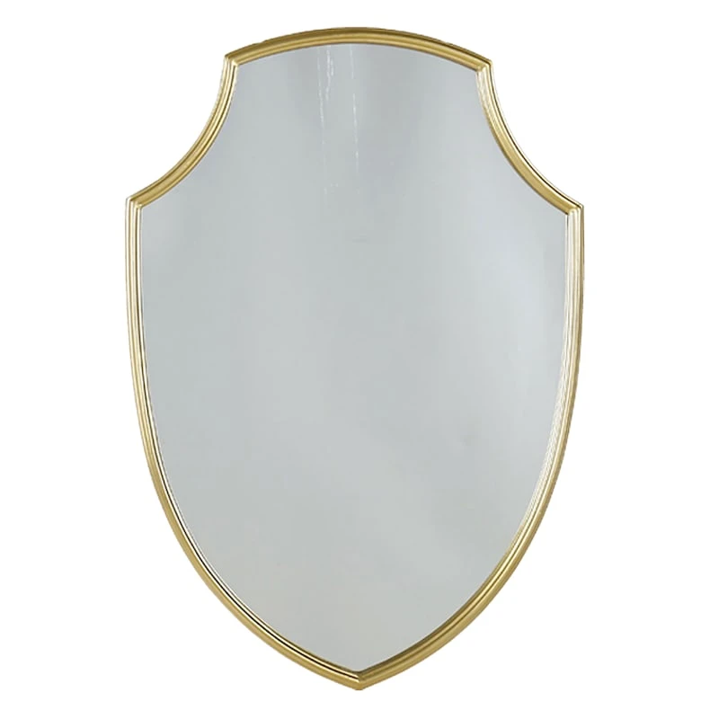 Grace Mitchell Gold Shield Wall Mirror, 20x29 3 Grace Mitchell Gold Shield Wall Mirror, 20x29