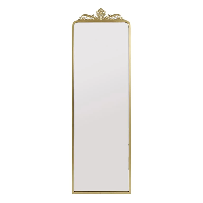 Grace Mitchell Ornate Gold Leaner Mirror, 22x70 3 Grace Mitchell Ornate Gold Leaner Mirror, 22x70