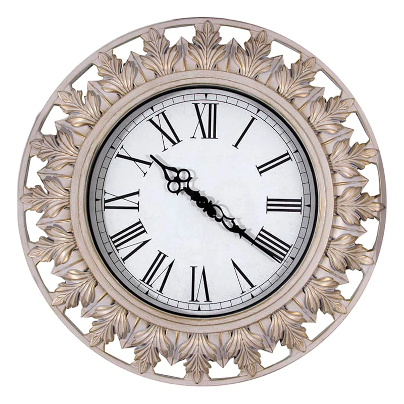 Grace Mitchell Rose Ornate Wall Clock, 20" 3 Grace Mitchell Rose Ornate Wall Clock, 20"