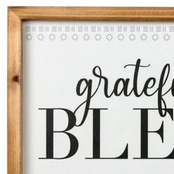 Grateful, Thankful, Blessed Wall Sign, 20x10 -Athome Sales grateful thankful blessed wall sign 20x10 2