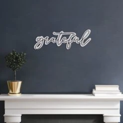 Grateful Wall Sign, 24x9 -Athome Sales grateful wall sign 24x9 2
