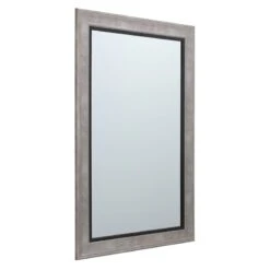 Grey & Black Framed Wall Mirror, 24x36 7 Grey & Black Framed Wall Mirror, 24x36 -Athome Sales grey black framed wall mirror 24x36 2
