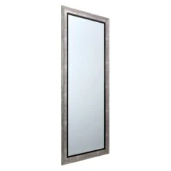 Grey & Black Framed Wall Mirror, 24x58 8 Grey & Black Framed Wall Mirror, 24x58 -Athome Sales grey black framed wall mirror 24x58 2