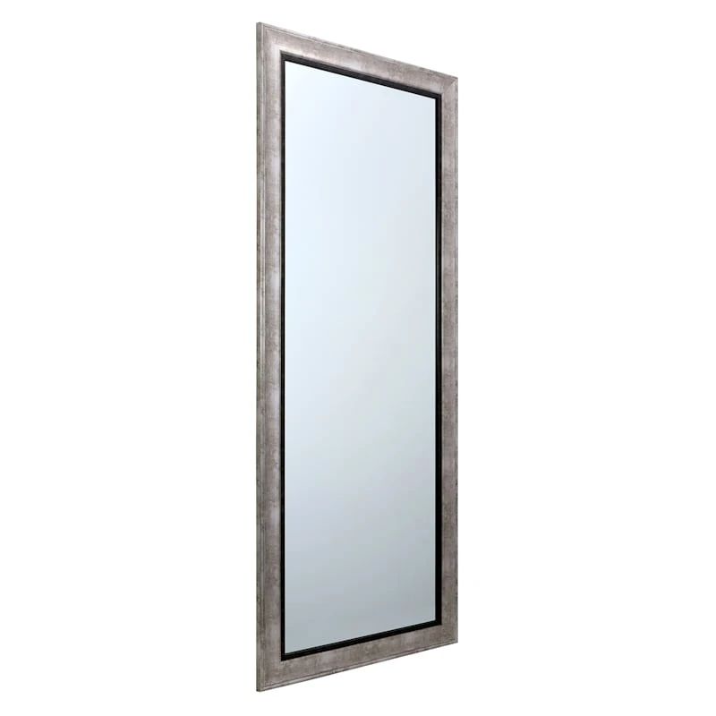 Grey & Black Framed Wall Mirror, 24x58 4 Grey & Black Framed Wall Mirror, 24x58 - Image 2