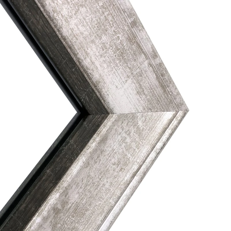 Grey & Black Framed Wall Mirror, 24x58 6 Grey & Black Framed Wall Mirror, 24x58 - Image 4