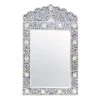Grey Bone Inlay Arch Wall Mirror, 18x30 2 Grey Bone Inlay Arch Wall Mirror, 18x30 -Athome Sales grey bone inlay arch wall mirror 18x30 1