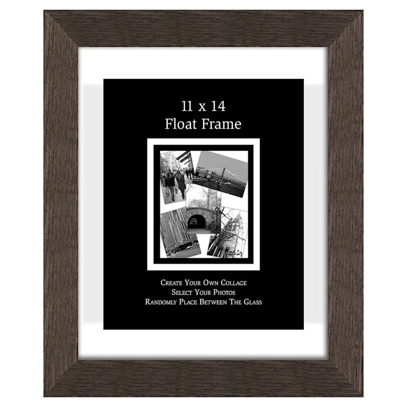 Grey Floating Wall Frame, 11x14 3 Grey Floating Wall Frame, 11x14