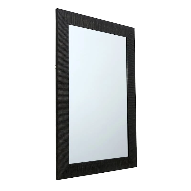 Grey Framed Ornate Wall Mirror, 24x36 4 Grey Framed Ornate Wall Mirror, 24x36 - Image 2