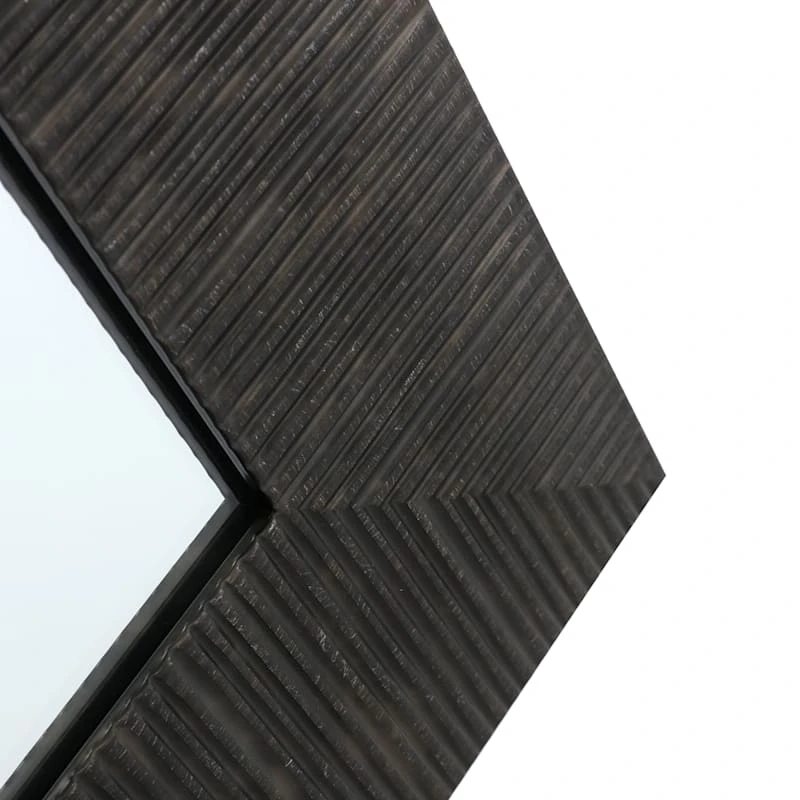 Grey Framed Ornate Wall Mirror, 24x36 5 Grey Framed Ornate Wall Mirror, 24x36 - Image 3