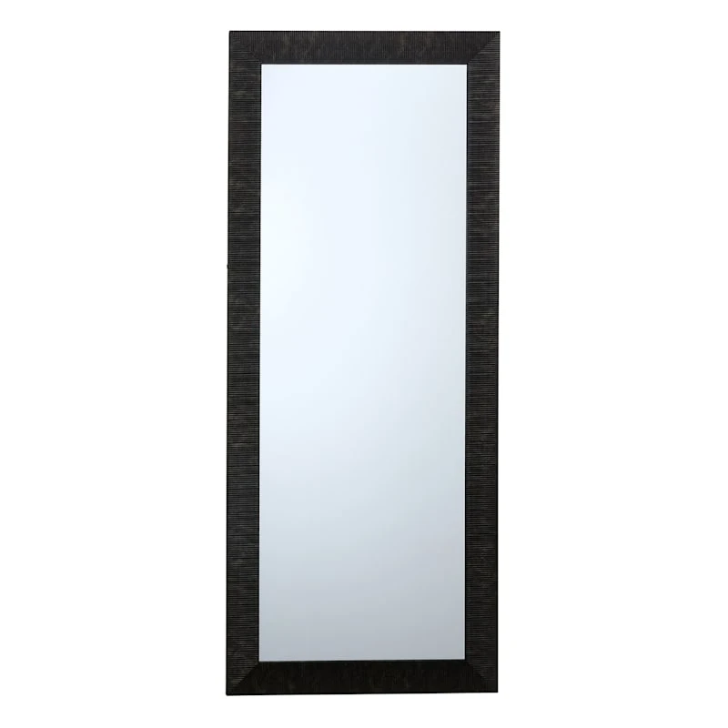 Grey Framed Ornate Wall Mirror, 24x58 3 Grey Framed Ornate Wall Mirror, 24x58