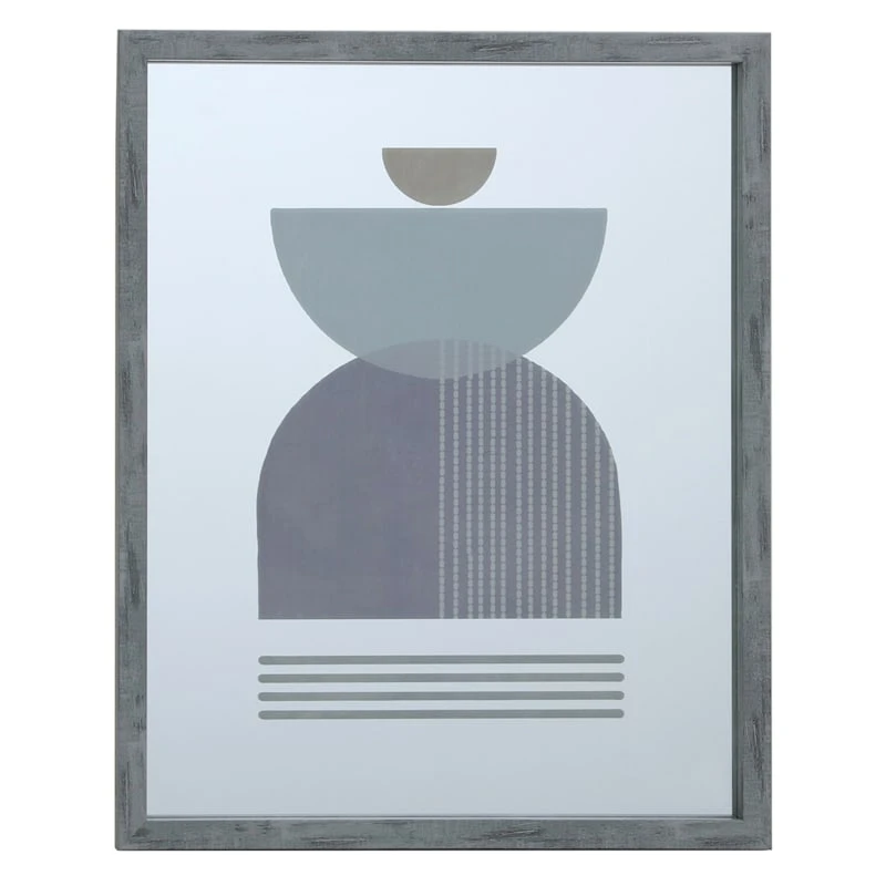 Grey Framed Wall Mirror, 16x20 3 Grey Framed Wall Mirror, 16x20
