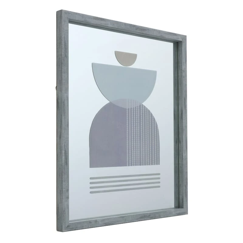Grey Framed Wall Mirror, 16x20 5 Grey Framed Wall Mirror, 16x20 - Image 3